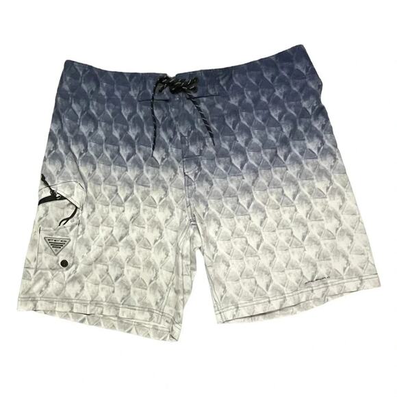 NWT Columbia Men's PFG Offshore ll Board Shorts Swim UPF 50 9" Size 42 Blue - Picture 1 of 7